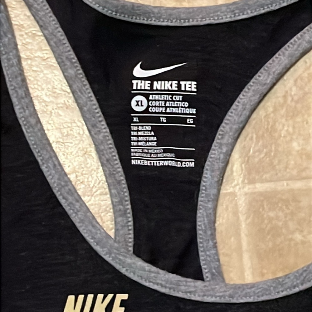 Nike striped NCAA Purdue Boilermakers cotton tank top - Picture 4 of 7